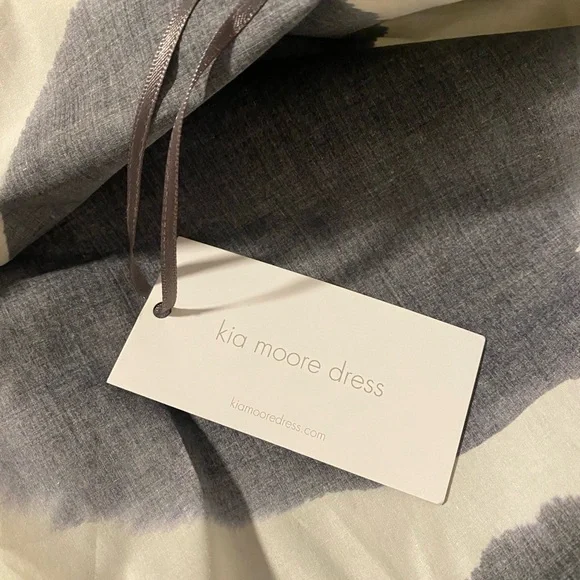 Kia Moore Floral Maxi Dress 100% Cotton Size M Made in the USA NWT - Picture 4 of 5